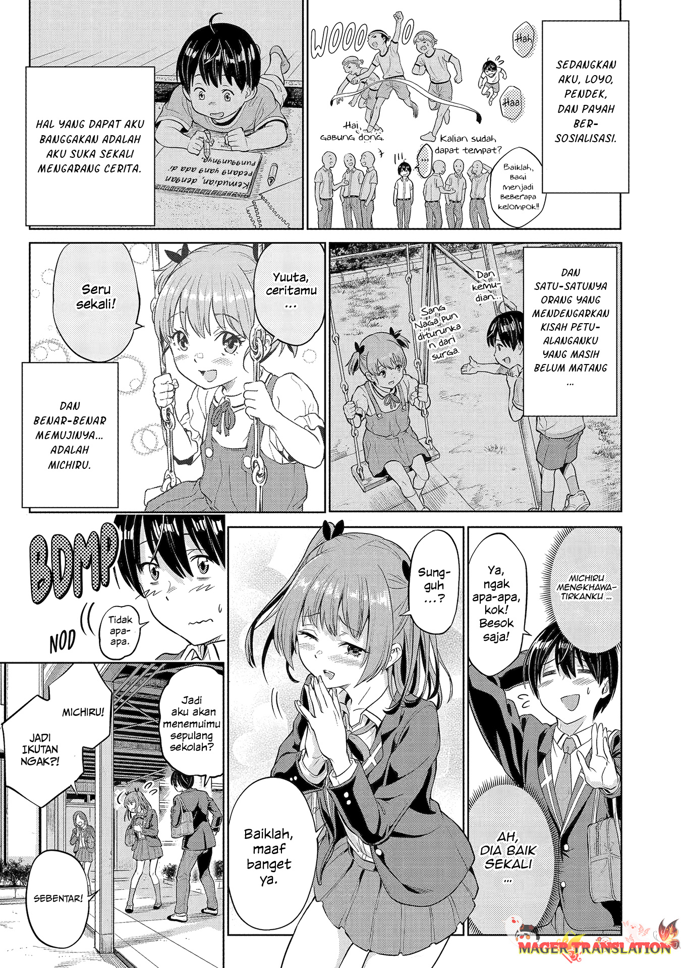 Koukousei WEB Sakka no Mote Seikatsu “Anta ga Kami Sakka na Wakenai desho” to Boku wo Futta Osananajimi ga Koukaishiteru kedo Mou Osoi Chapter 1.1 Gambar 10