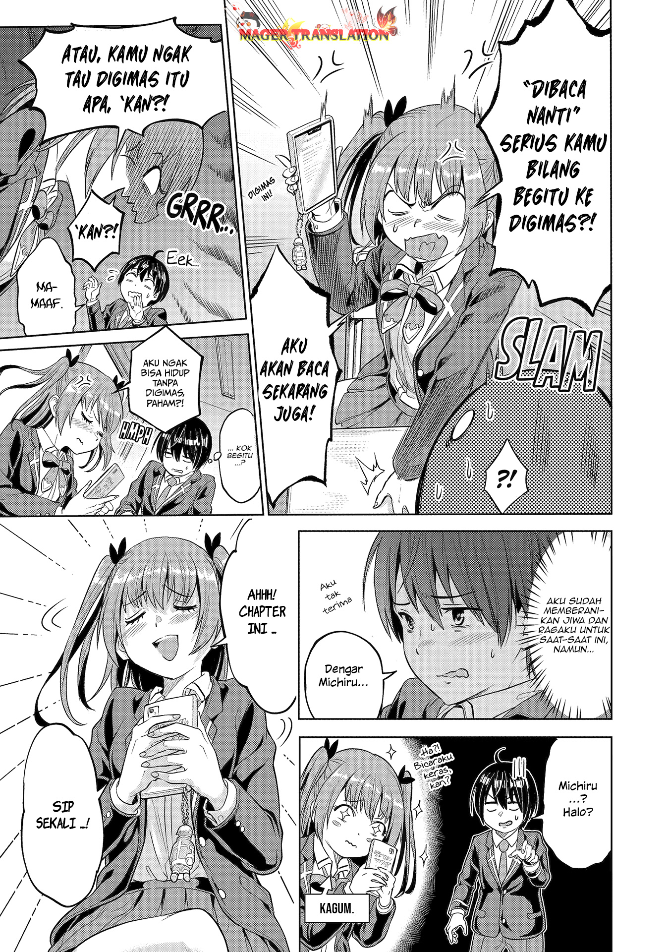 Koukousei WEB Sakka no Mote Seikatsu “Anta ga Kami Sakka na Wakenai desho” to Boku wo Futta Osananajimi ga Koukaishiteru kedo Mou Osoi Chapter 1.1 Gambar 19