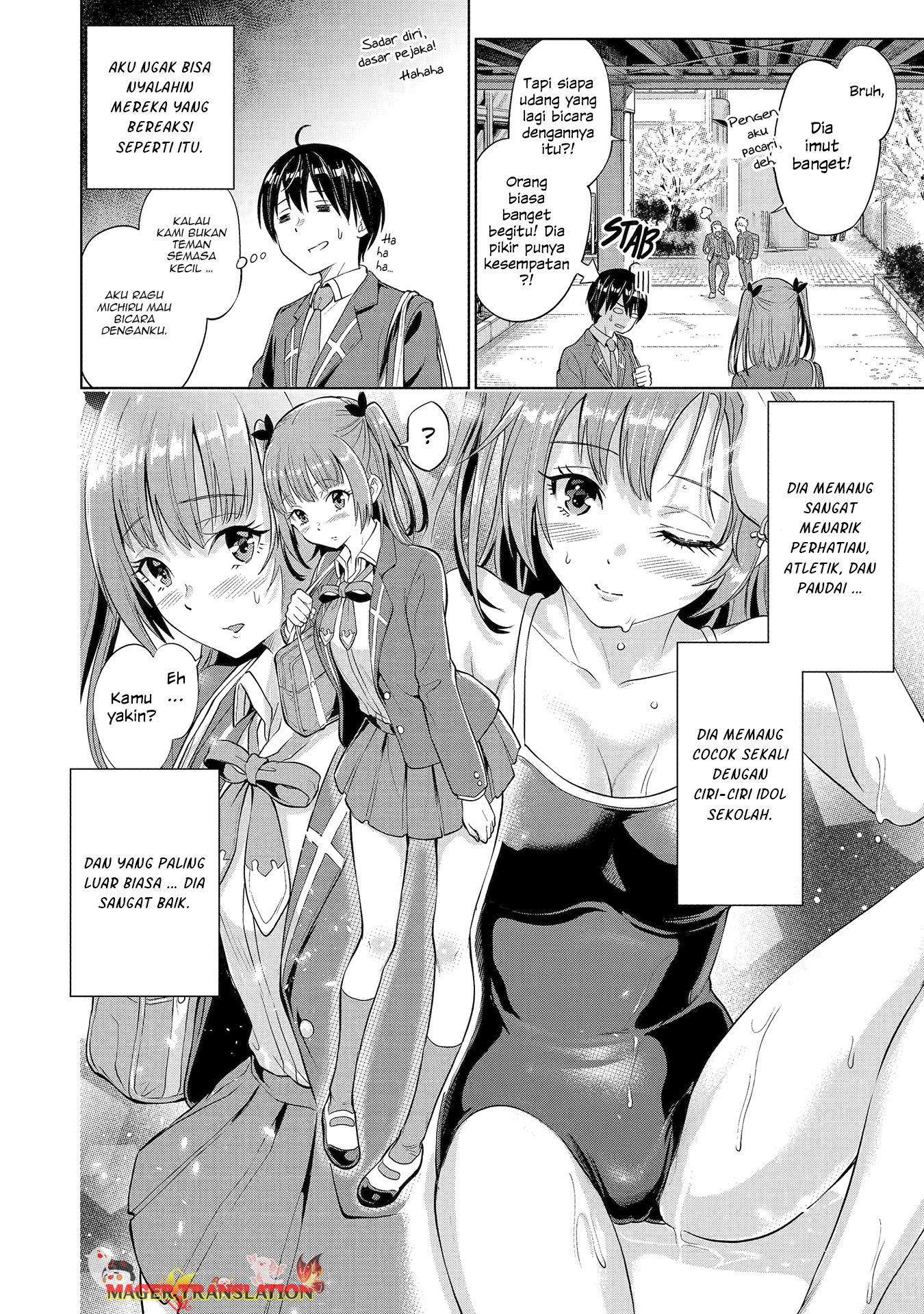 Koukousei WEB Sakka no Mote Seikatsu “Anta ga Kami Sakka na Wakenai desho” to Boku wo Futta Osananajimi ga Koukaishiteru kedo Mou Osoi Chapter 1.1 Gambar 9