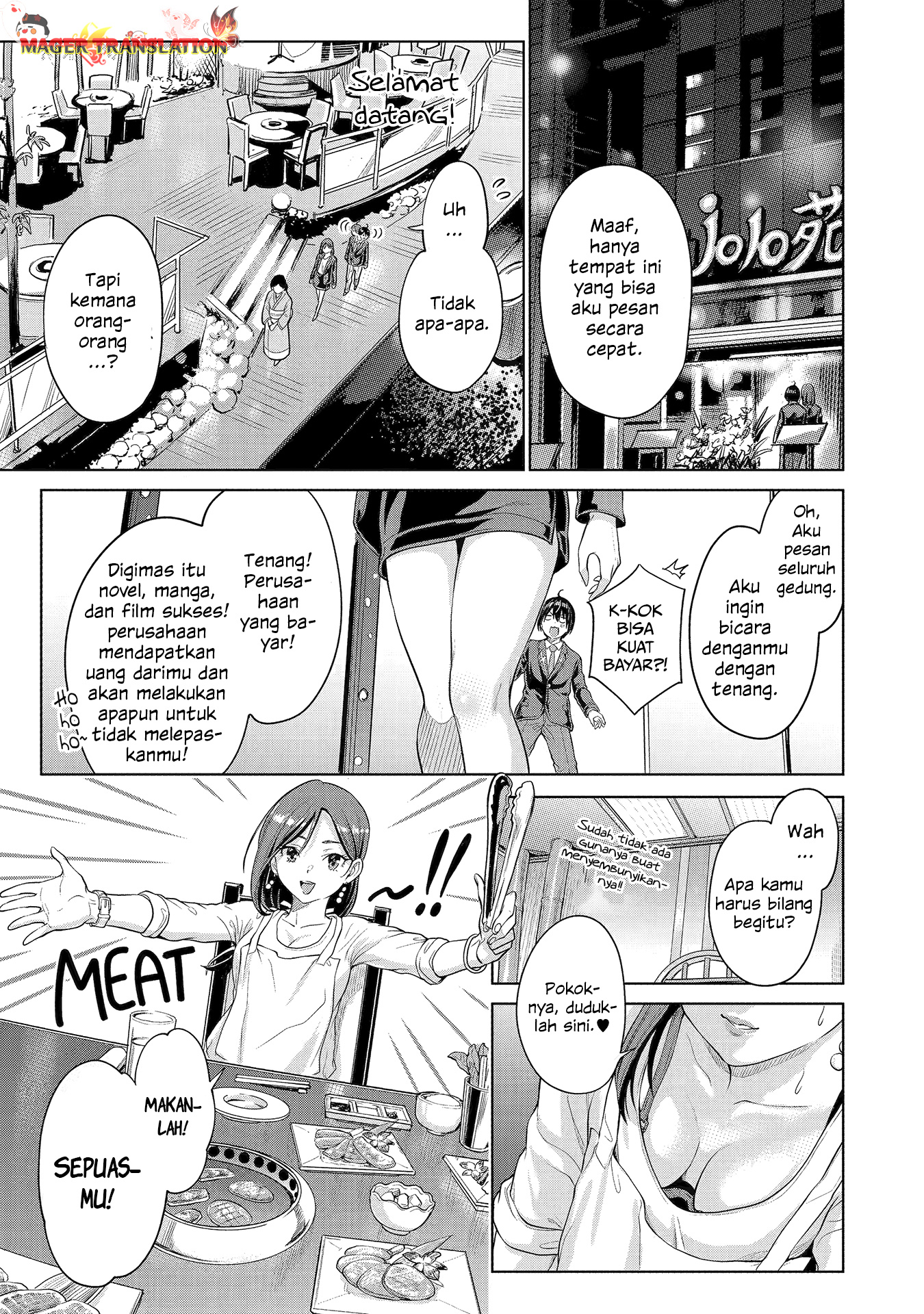 Koukousei WEB Sakka no Mote Seikatsu “Anta ga Kami Sakka na Wakenai desho” to Boku wo Futta Osananajimi ga Koukaishiteru kedo Mou Osoi Chapter 1.2 Gambar 15