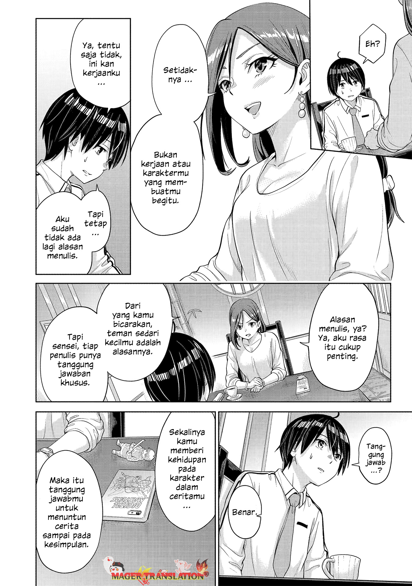 Koukousei WEB Sakka no Mote Seikatsu “Anta ga Kami Sakka na Wakenai desho” to Boku wo Futta Osananajimi ga Koukaishiteru kedo Mou Osoi Chapter 1.2 Gambar 20