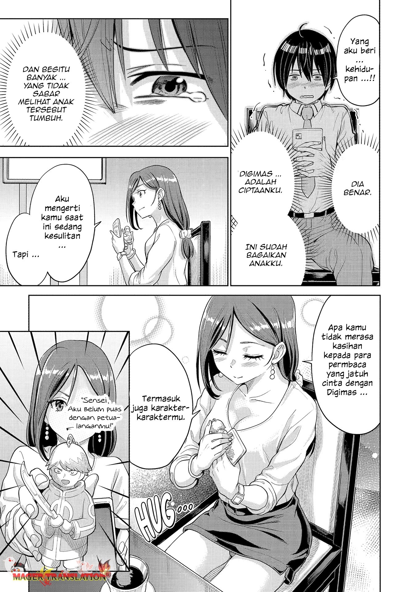 Koukousei WEB Sakka no Mote Seikatsu “Anta ga Kami Sakka na Wakenai desho” to Boku wo Futta Osananajimi ga Koukaishiteru kedo Mou Osoi Chapter 1.2 Gambar 23