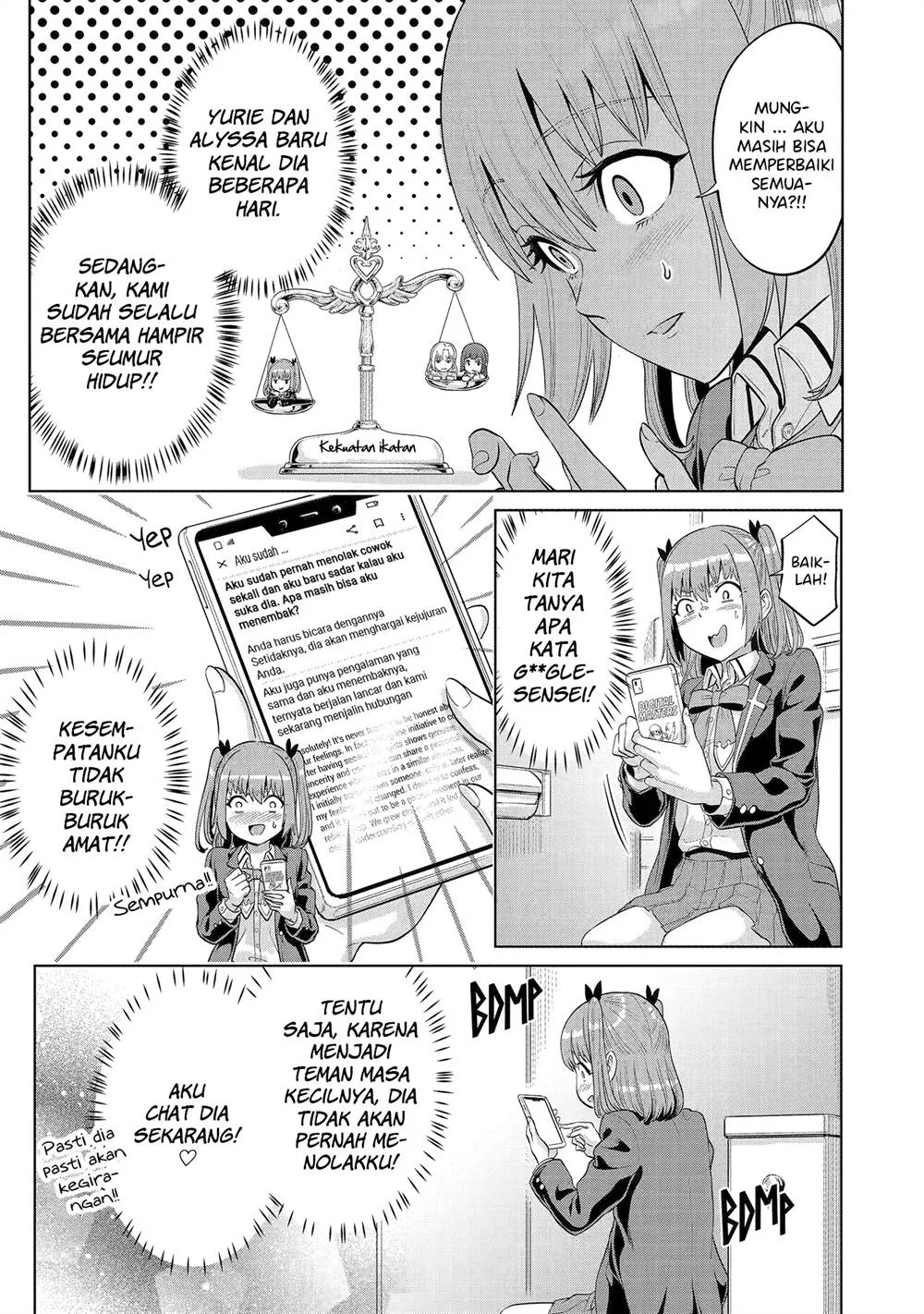 Koukousei WEB Sakka no Mote Seikatsu “Anta ga Kami Sakka na Wakenai desho” to Boku wo Futta Osananajimi ga Koukaishiteru kedo Mou Osoi Chapter 13 Gambar 11