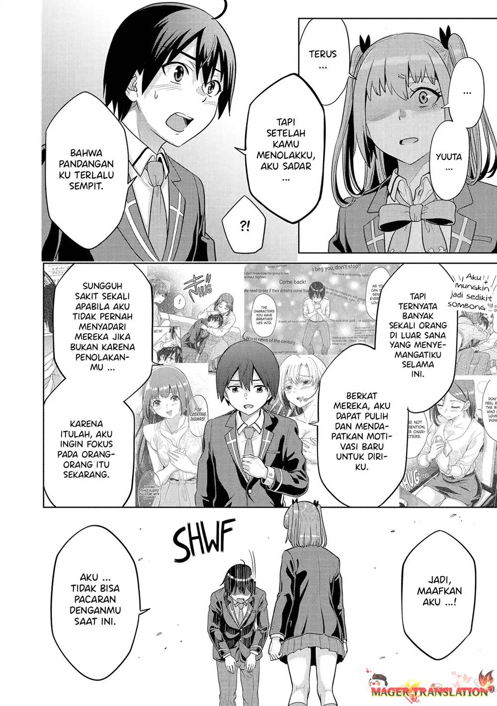 Koukousei WEB Sakka no Mote Seikatsu “Anta ga Kami Sakka na Wakenai desho” to Boku wo Futta Osananajimi ga Koukaishiteru kedo Mou Osoi Chapter 13 Gambar 20