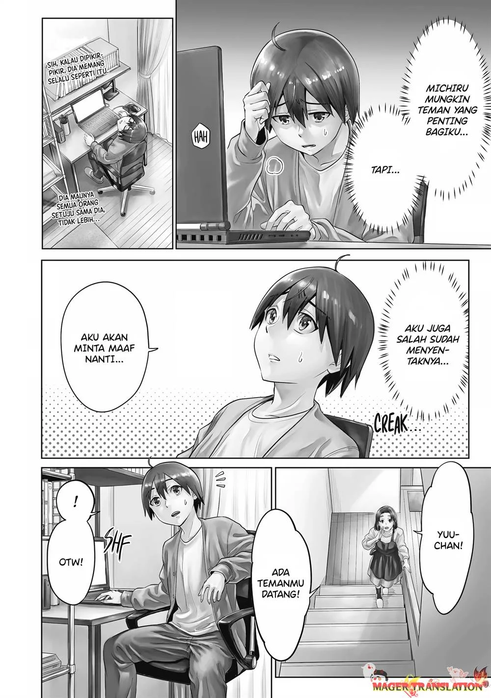 Koukousei WEB Sakka no Mote Seikatsu “Anta ga Kami Sakka na Wakenai desho” to Boku wo Futta Osananajimi ga Koukaishiteru kedo Mou Osoi Chapter 14 Gambar 4