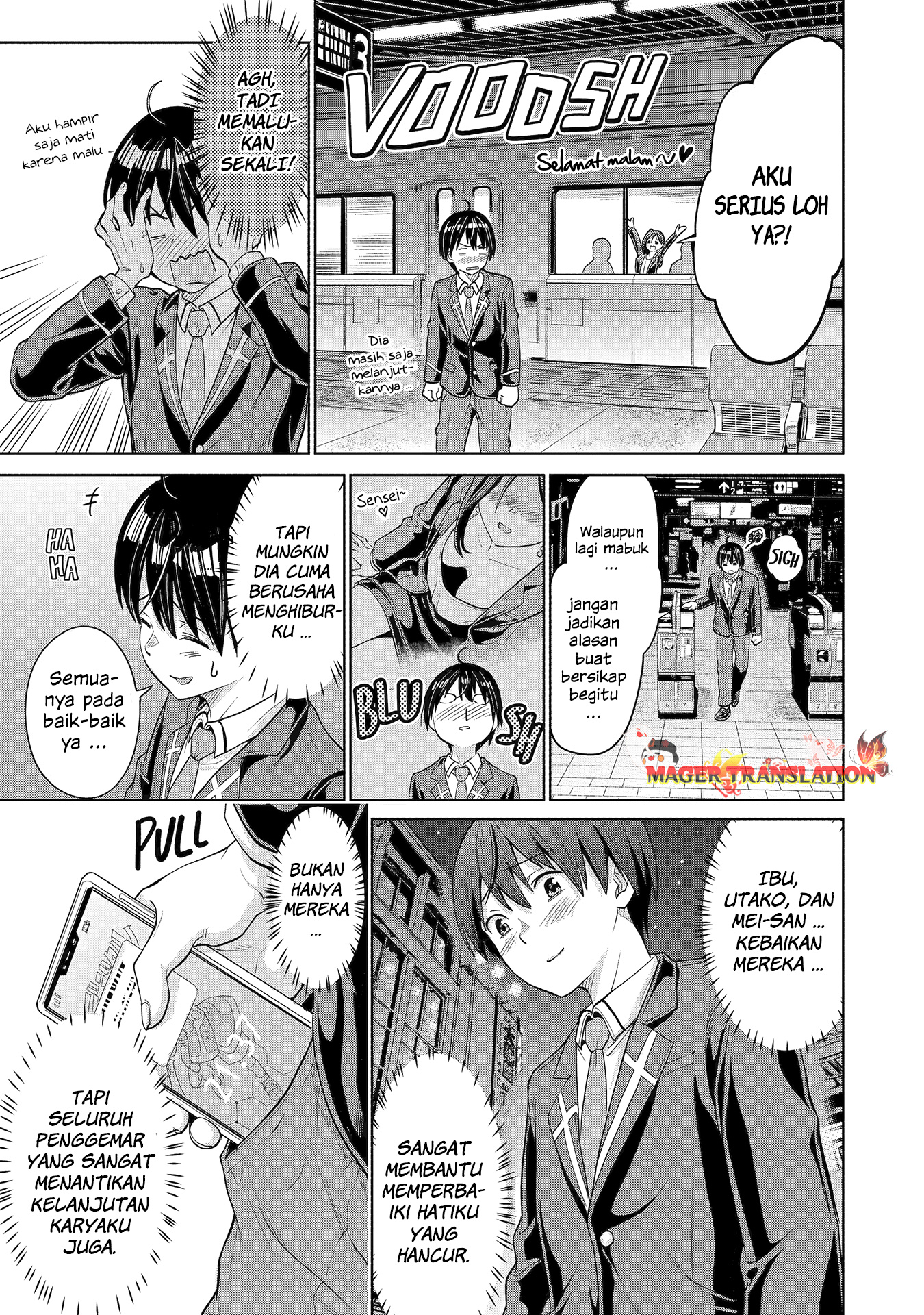 Koukousei WEB Sakka no Mote Seikatsu “Anta ga Kami Sakka na Wakenai desho” to Boku wo Futta Osananajimi ga Koukaishiteru kedo Mou Osoi Chapter 2 Gambar 16