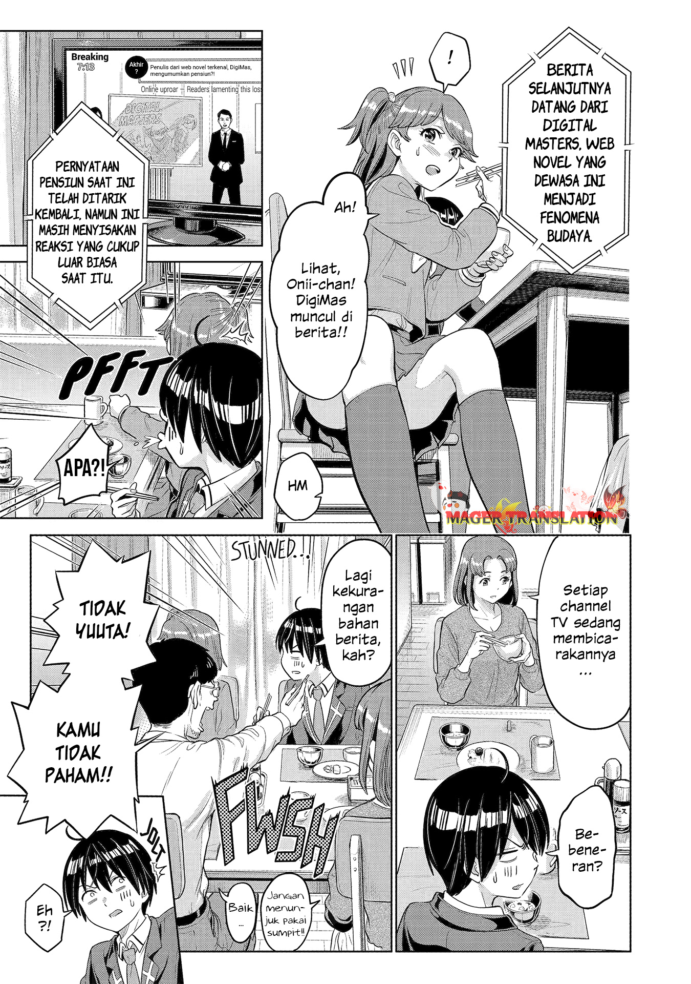 Koukousei WEB Sakka no Mote Seikatsu “Anta ga Kami Sakka na Wakenai desho” to Boku wo Futta Osananajimi ga Koukaishiteru kedo Mou Osoi Chapter 2 Gambar 24