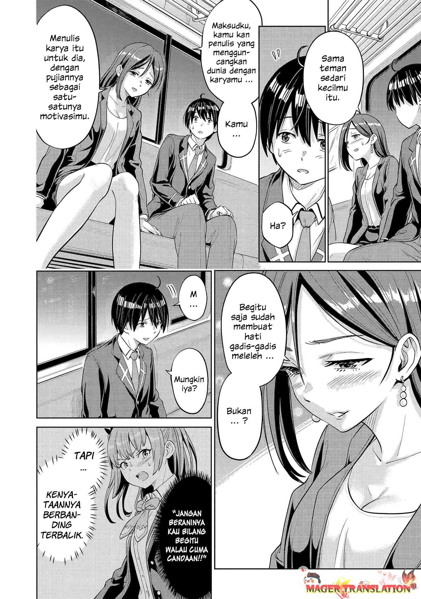 Koukousei WEB Sakka no Mote Seikatsu “Anta ga Kami Sakka na Wakenai desho” to Boku wo Futta Osananajimi ga Koukaishiteru kedo Mou Osoi Chapter 2 Gambar 9