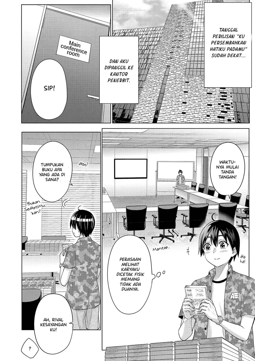 Koukousei WEB Sakka no Mote Seikatsu “Anta ga Kami Sakka na Wakenai desho” to Boku wo Futta Osananajimi ga Koukaishiteru kedo Mou Osoi Chapter 23 Gambar 5