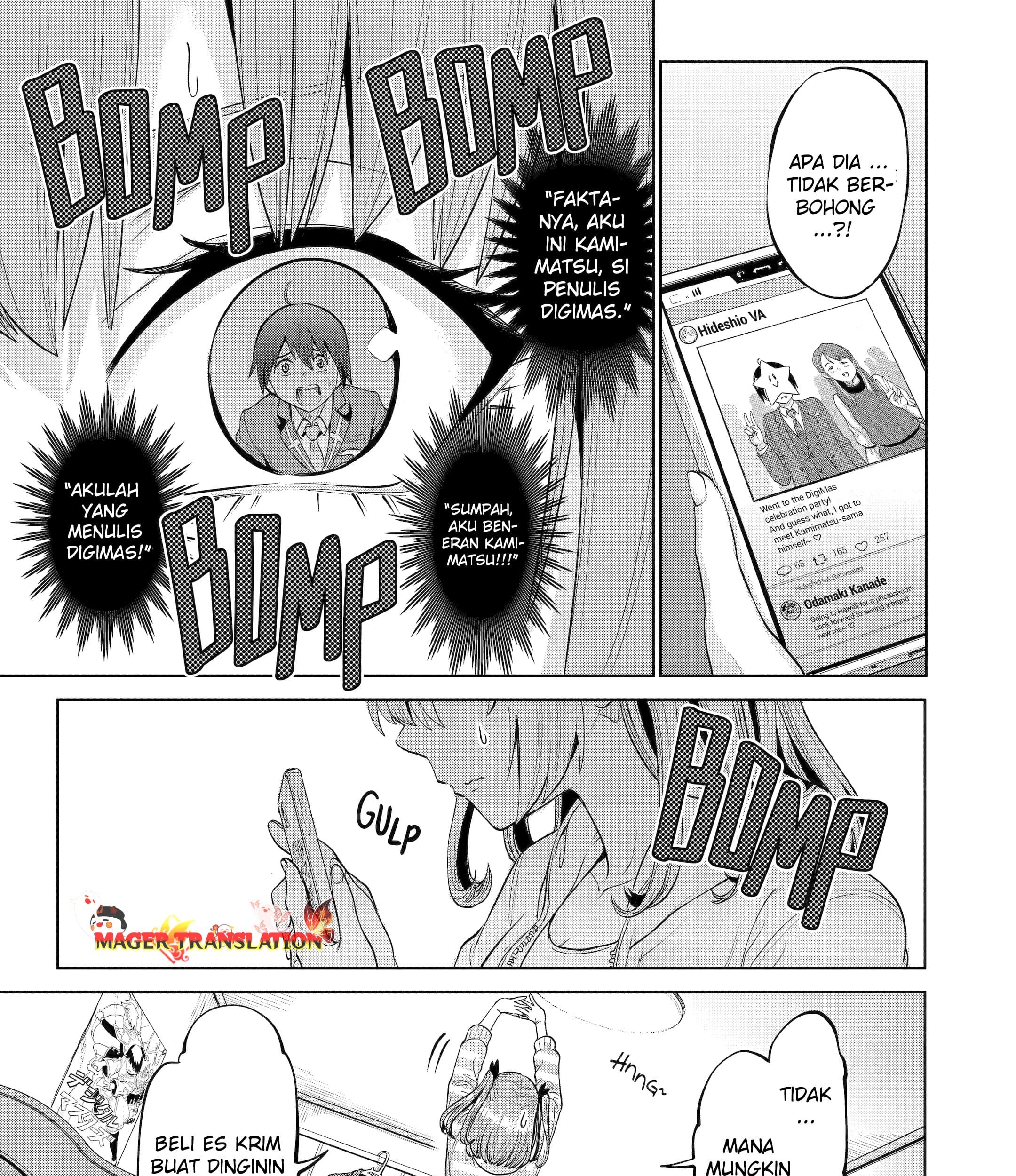 Koukousei WEB Sakka no Mote Seikatsu “Anta ga Kami Sakka na Wakenai desho” to Boku wo Futta Osananajimi ga Koukaishiteru kedo Mou Osoi Chapter 6 Gambar 11