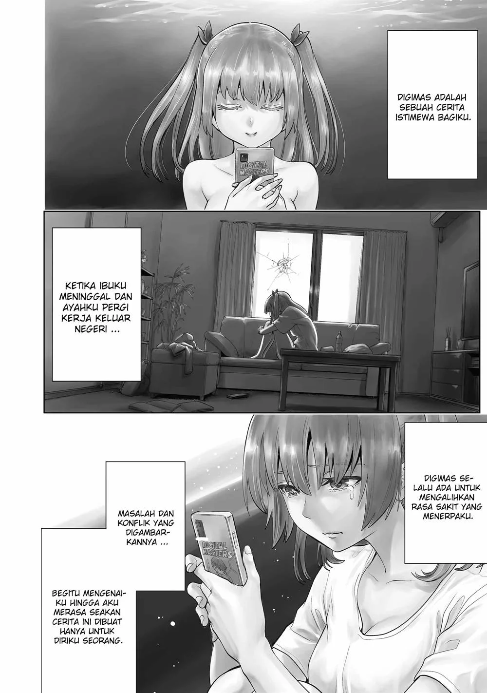 Koukousei WEB Sakka no Mote Seikatsu “Anta ga Kami Sakka na Wakenai desho” to Boku wo Futta Osananajimi ga Koukaishiteru kedo Mou Osoi Chapter 7 Gambar 3