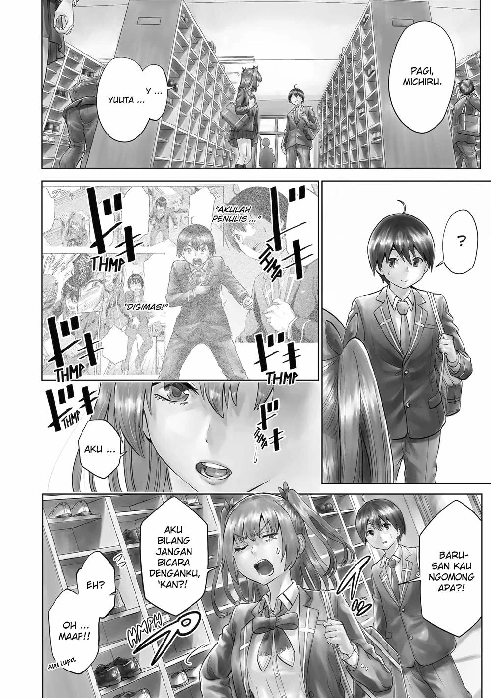 Koukousei WEB Sakka no Mote Seikatsu “Anta ga Kami Sakka na Wakenai desho” to Boku wo Futta Osananajimi ga Koukaishiteru kedo Mou Osoi Chapter 7 Gambar 5
