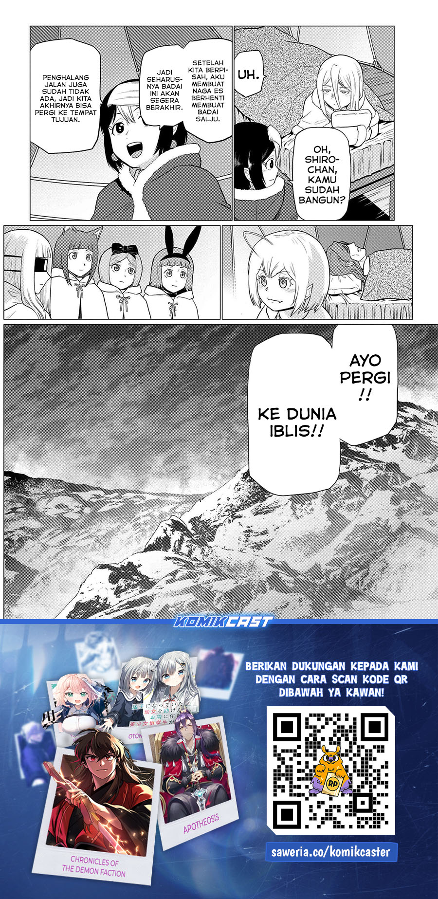 Kumo desu ga, Nani ka? Chapter 70.1 Gambar 16