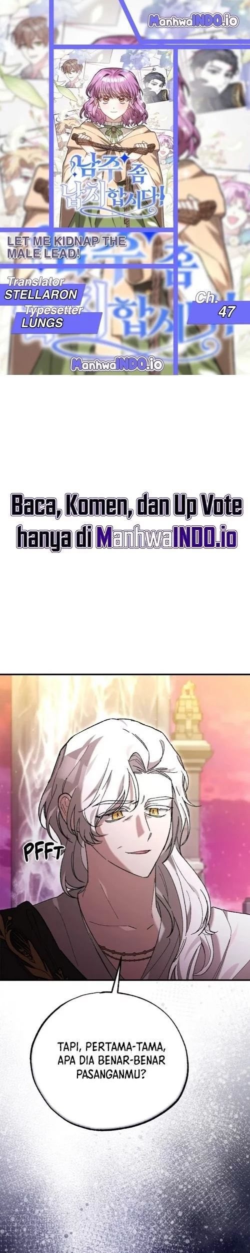 Baca Komik Let Me Kidnap the Male Lead! Chapter 47 Gambar 1