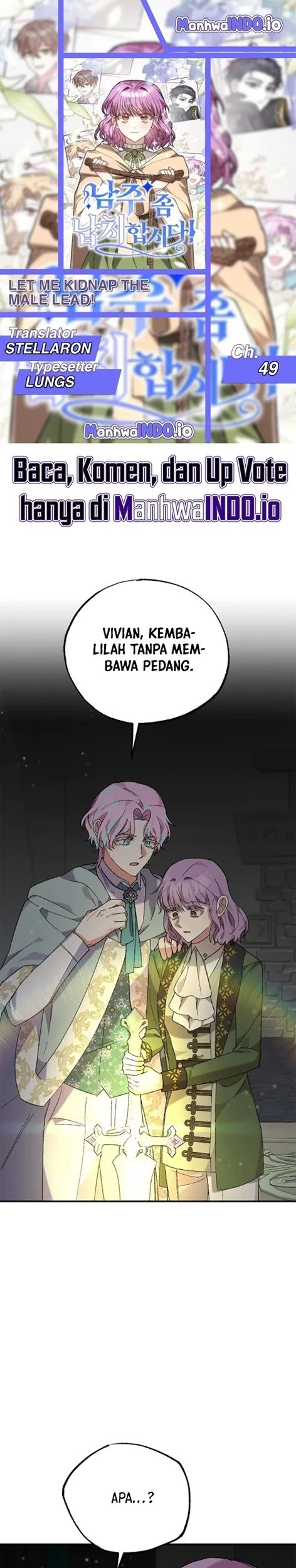 Baca Komik Let Me Kidnap the Male Lead! Chapter 49 Gambar 1