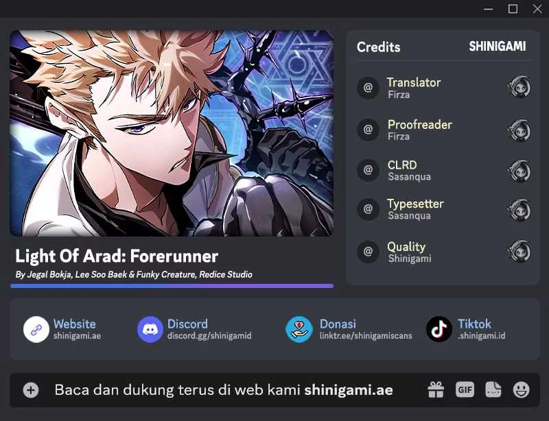 Baca Komik Light Of Arad: Forerunner Chapter 8 Gambar 1