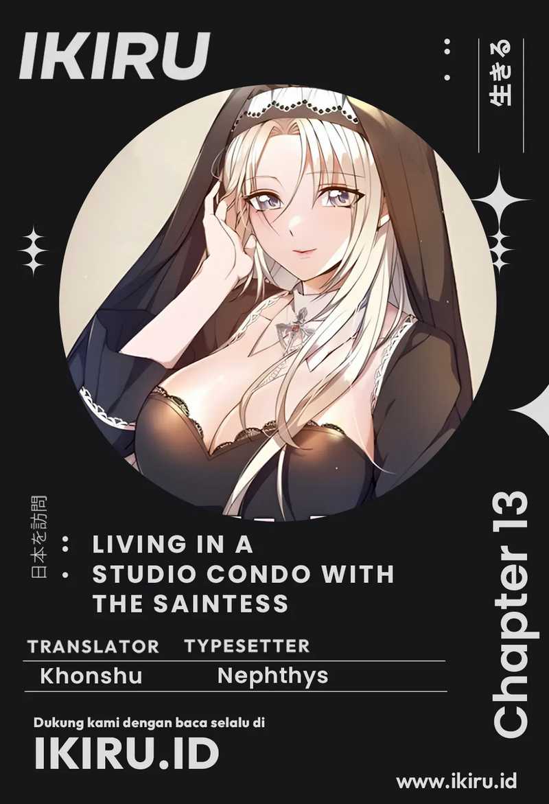 Baca Komik Living in a Studio Condo With the Saintess Chapter 13 Gambar 1