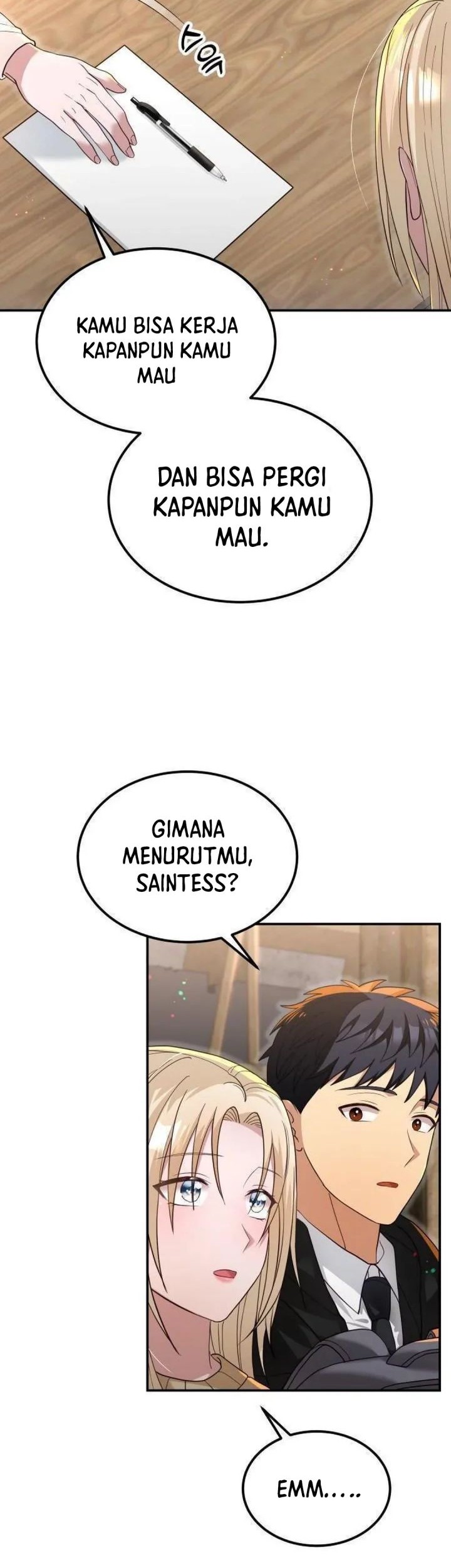 Living in a Studio Condo With the Saintess Chapter 22 Gambar 15