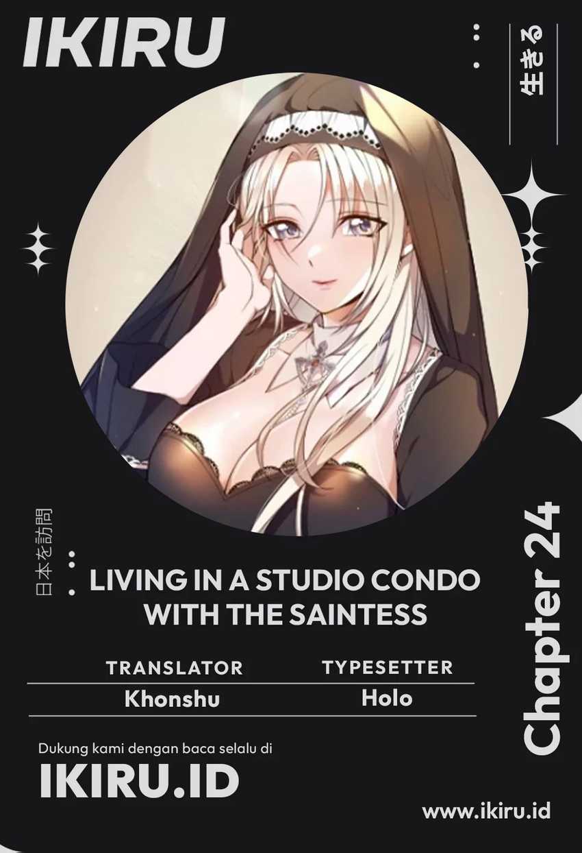 Baca Komik Living in a Studio Condo With the Saintess Chapter 24 Gambar 1