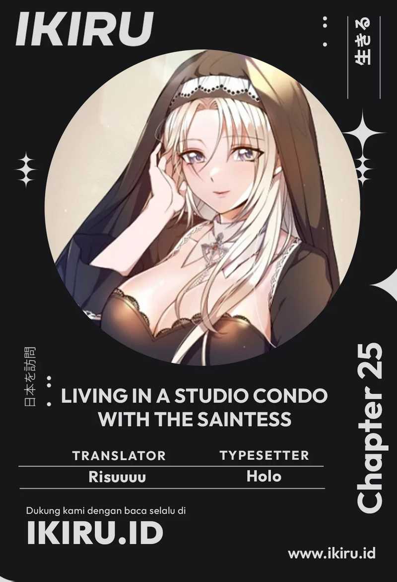 Baca Komik Living in a Studio Condo With the Saintess Chapter 25 Gambar 1
