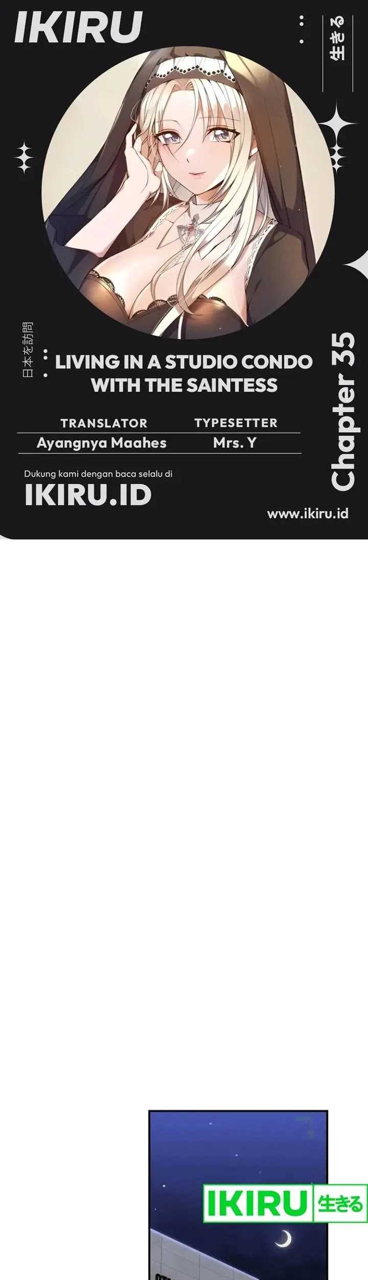 Baca Komik Living in a Studio Condo With the Saintess Chapter 35 Gambar 1