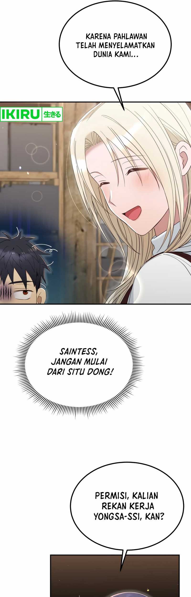Living in a Studio Condo With the Saintess Chapter 40 Gambar 26