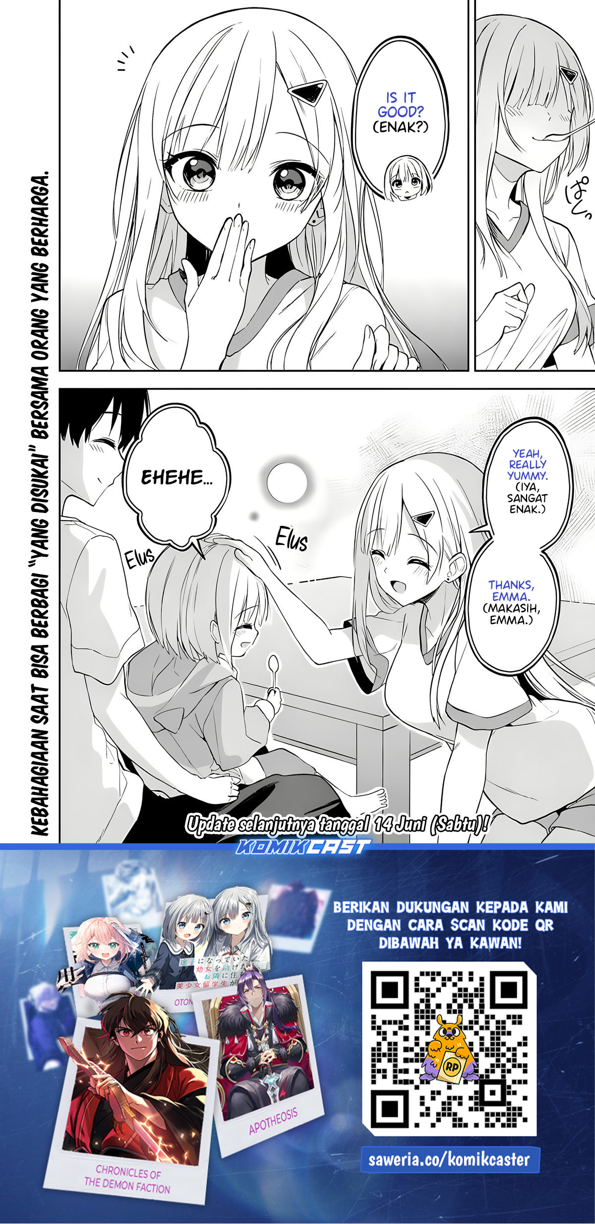 Maigo ni Natteita Youjo o Tasuketara, Otonari ni Sumu Bishoujo Ryuugakusei ga Ie ni Asobi ni Kuru You ni Natta Ken ni Tsuite Chapter 20 Gambar 17