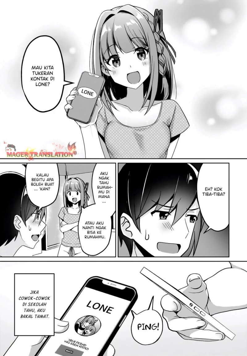 Maigo no Onnanoko o Ie Made Todoketara, Genkan kara Detekita no wa Gakunen Ichi no Bishoujo deshita Chapter 2 Gambar 8