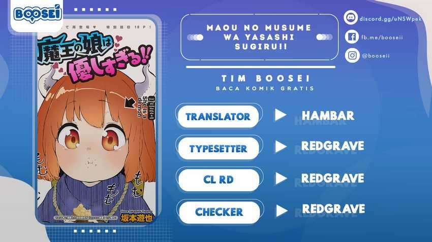 Baca Komik Maou no Musume wa Yasashi sugiru!! Chapter 20 Gambar 1