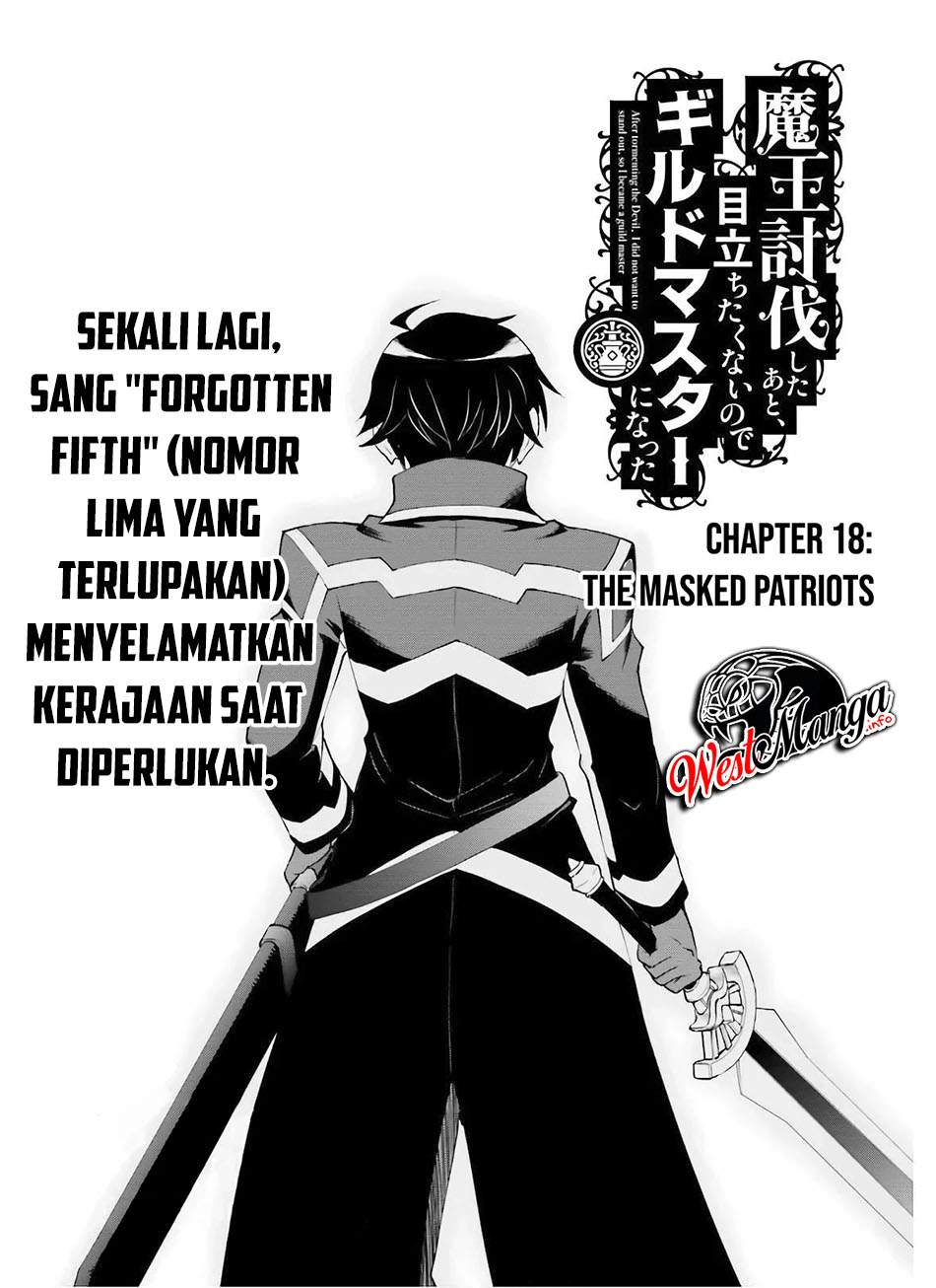 Baca  Maou Toubatsu Shita Ato, Medachitakunai node Guild Master ni Natta Chapter 18 Gambar 2