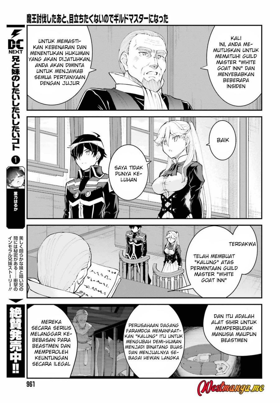 Maou Toubatsu Shita Ato, Medachitakunai node Guild Master ni Natta Chapter 36 Gambar 22