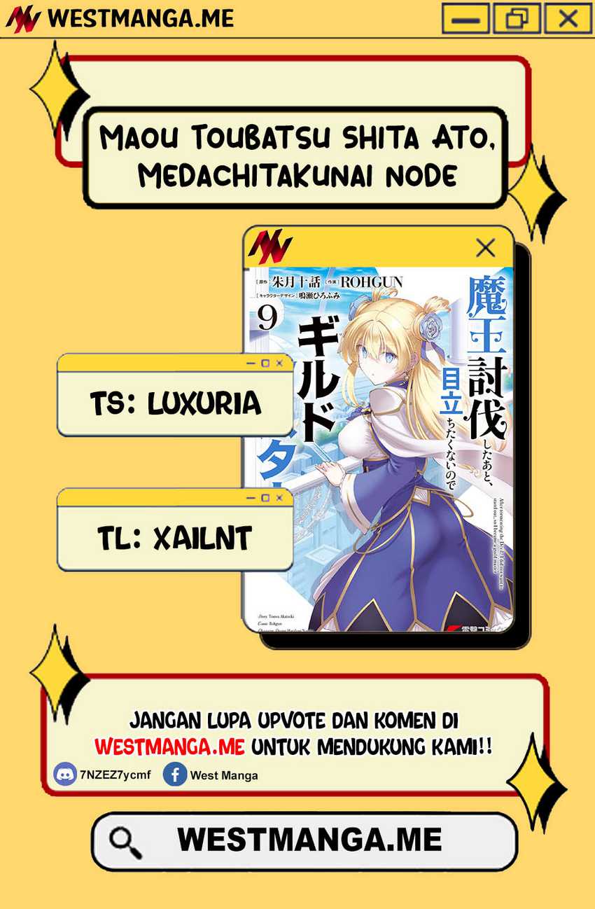 Baca Komik Maou Toubatsu Shita Ato, Medachitakunai node Guild Master ni Natta Chapter 45 Gambar 1