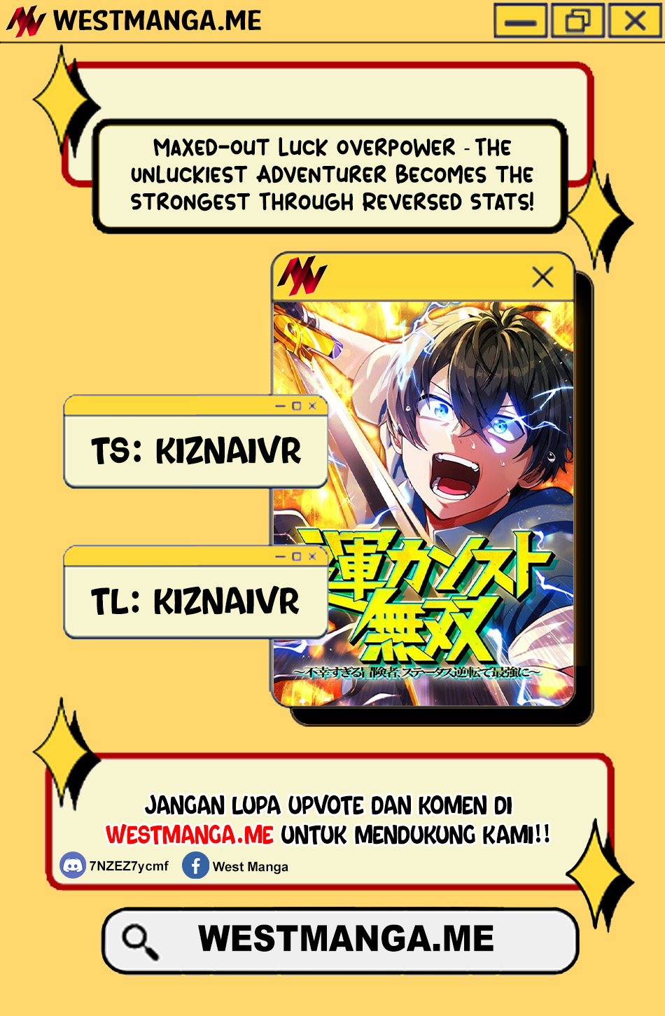 Baca Komik Maxed-Out Luck Overpower — The Unluckiest Adventurer Becomes the Strongest Through Reversed Stats! Chapter 7 Gambar 1