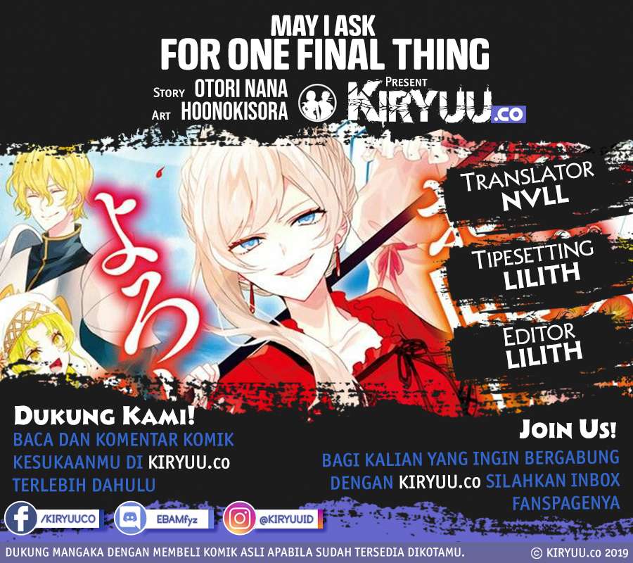 Baca Komik May I Ask for One Final Thing? Chapter 3 Gambar 1