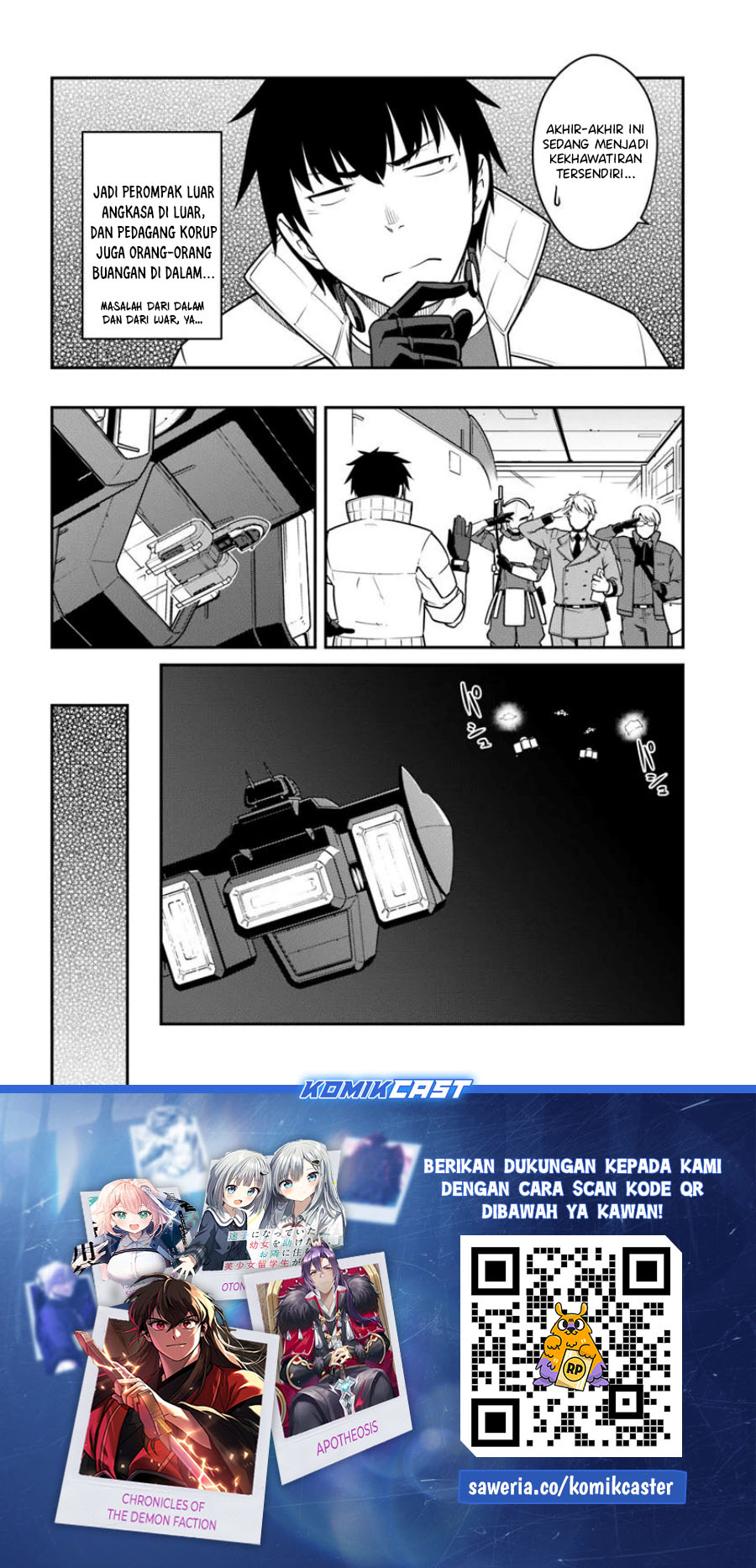 Mezametara Saikyou Soubi to Uchuusen-mochi datta no de Chapter 49.1 Gambar 14