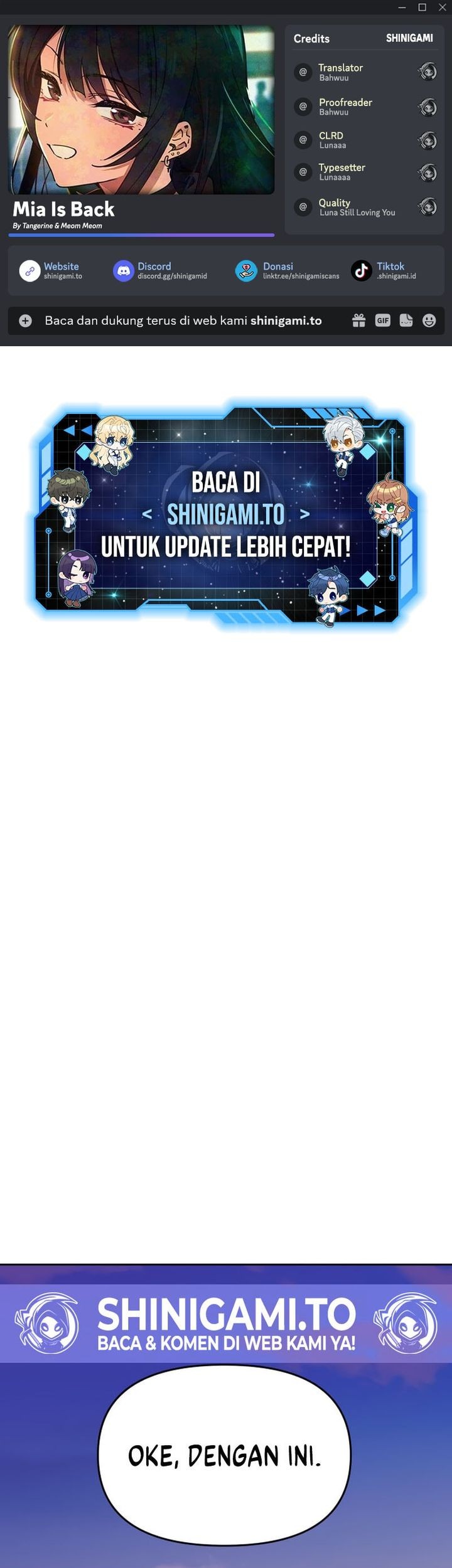 Baca Komik Mia Has Returned Chapter 5 Gambar 1