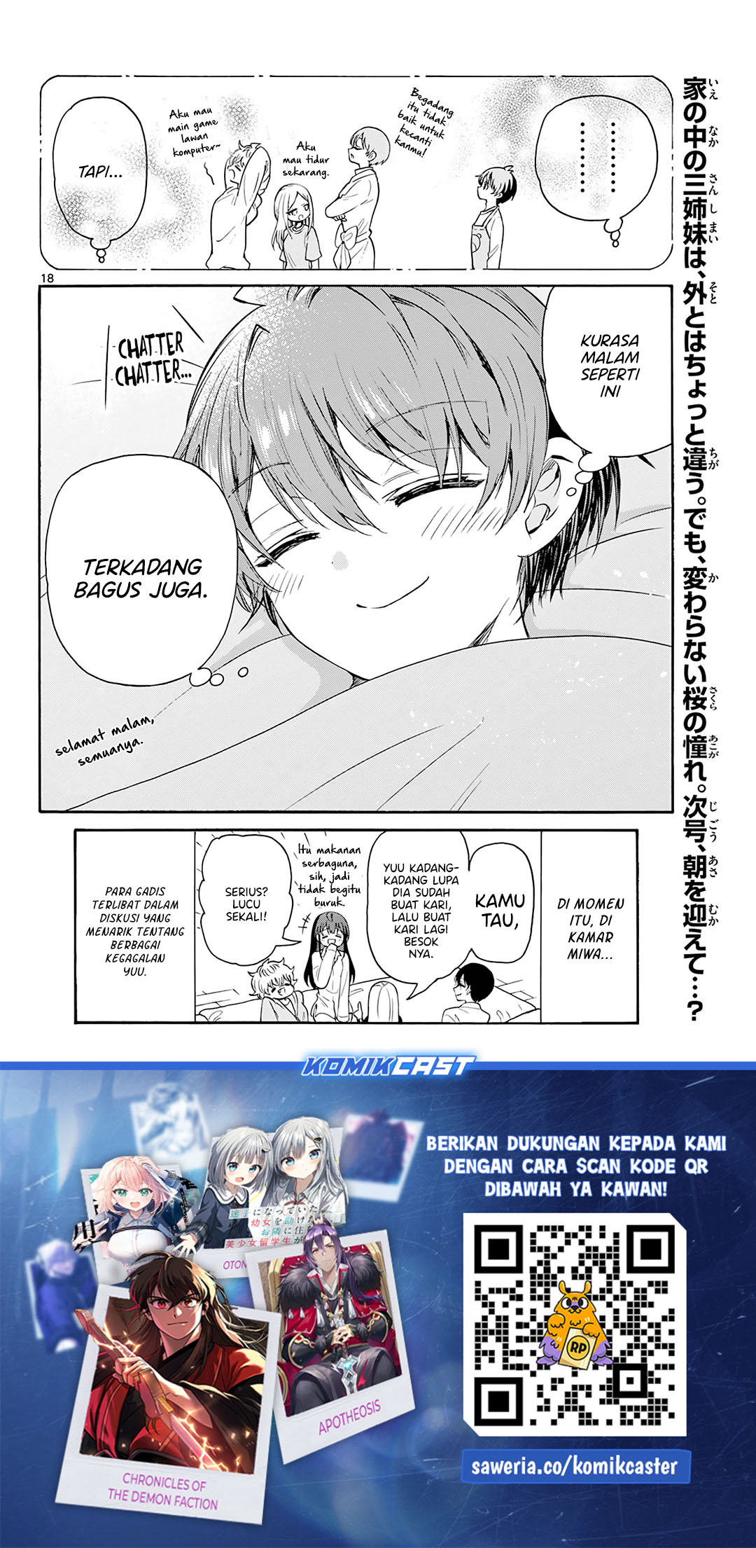 Mikadono Sanshimai wa Angai, Choroi Chapter 50 Gambar 18