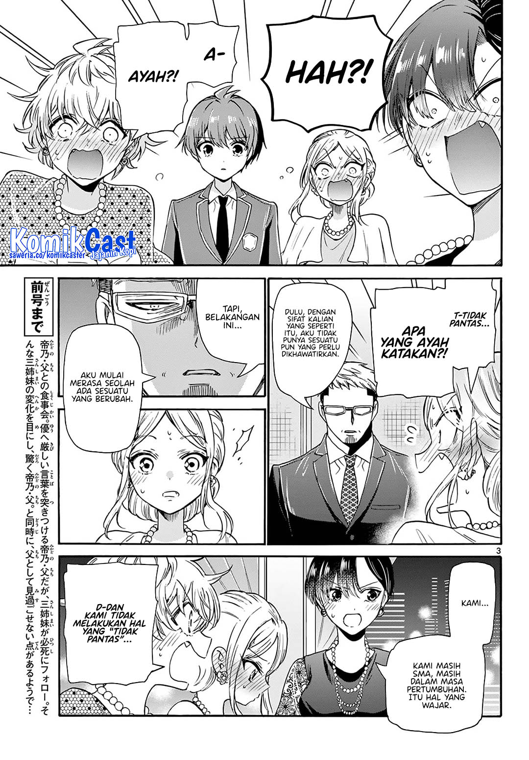 Mikadono Sanshimai wa Angai, Choroi Chapter 56 Gambar 3