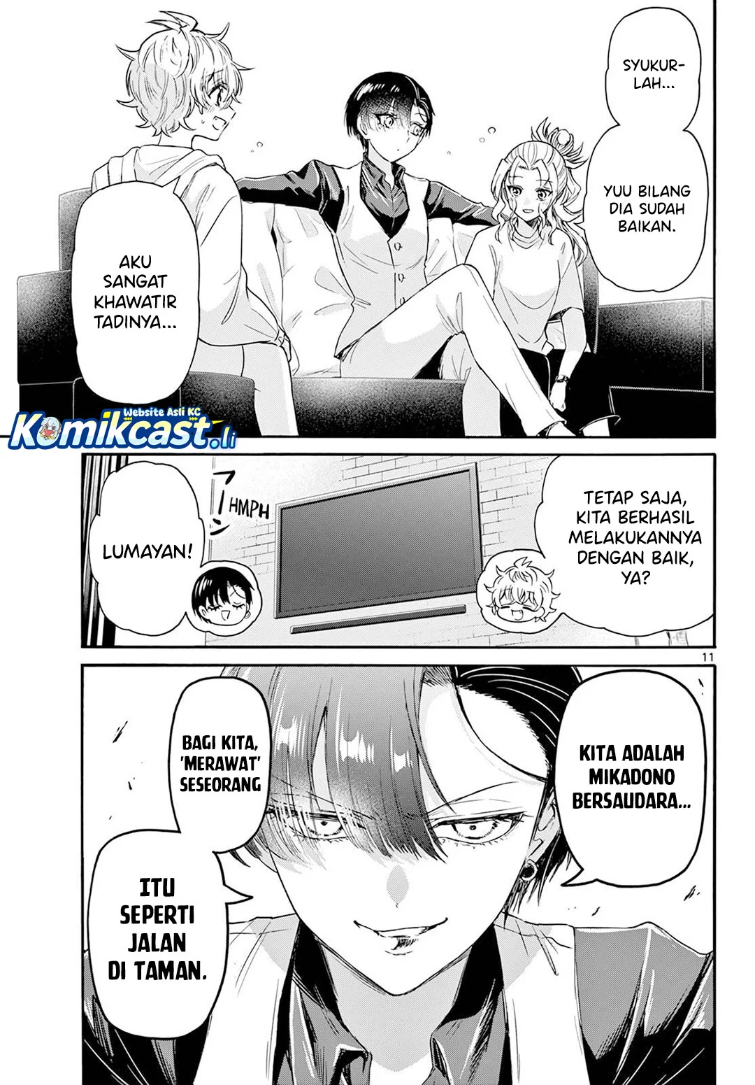 Mikadono Sanshimai wa Angai, Choroi Chapter 74 Gambar 11