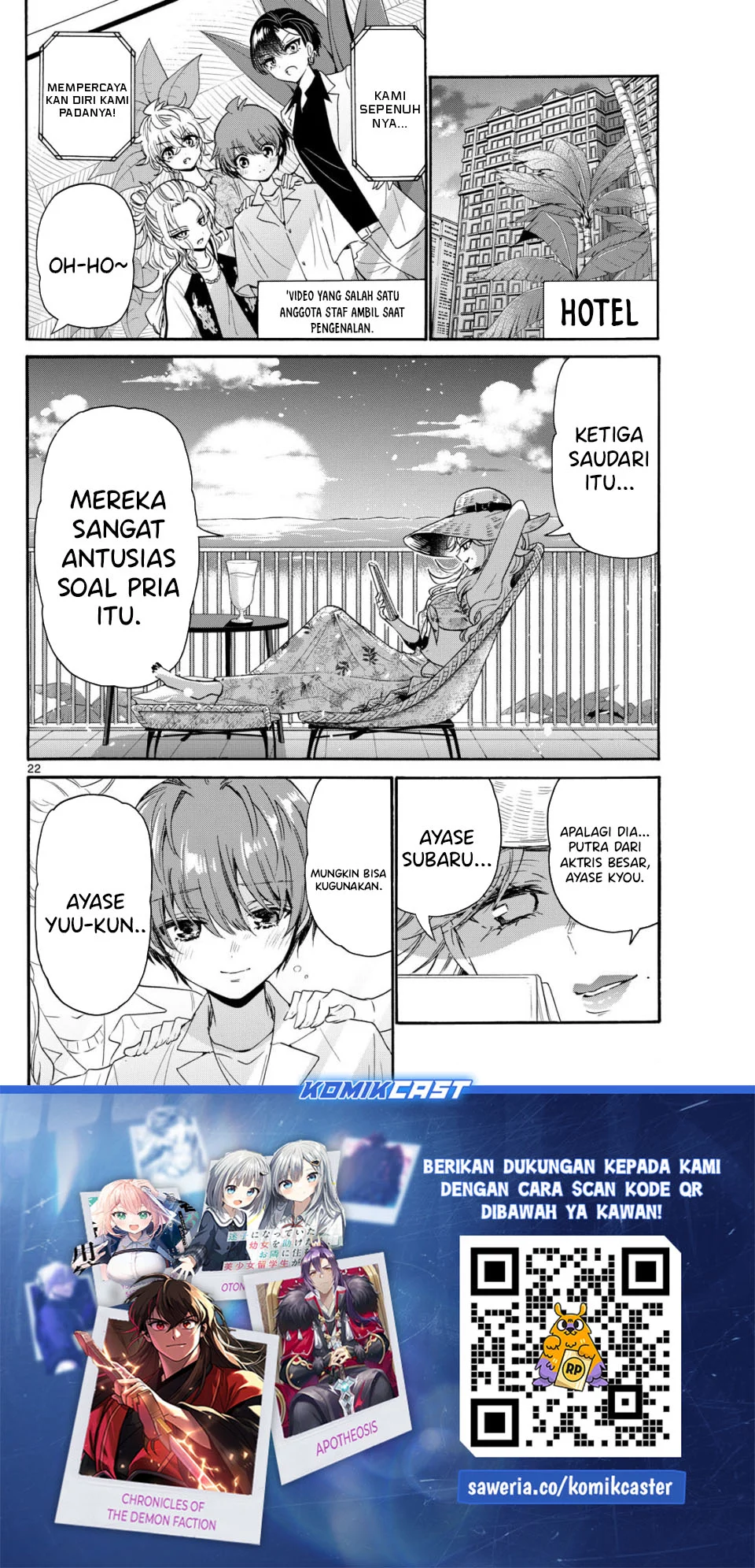 Mikadono Sanshimai wa Angai, Choroi Chapter 86 Gambar 22