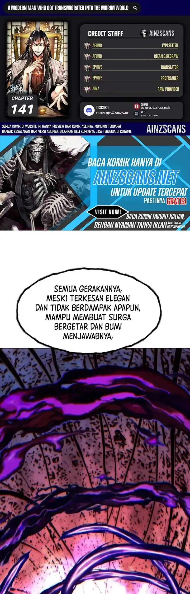 Baca Komik Modern Man Who Fall Into Murim Chapter 141 Gambar 1