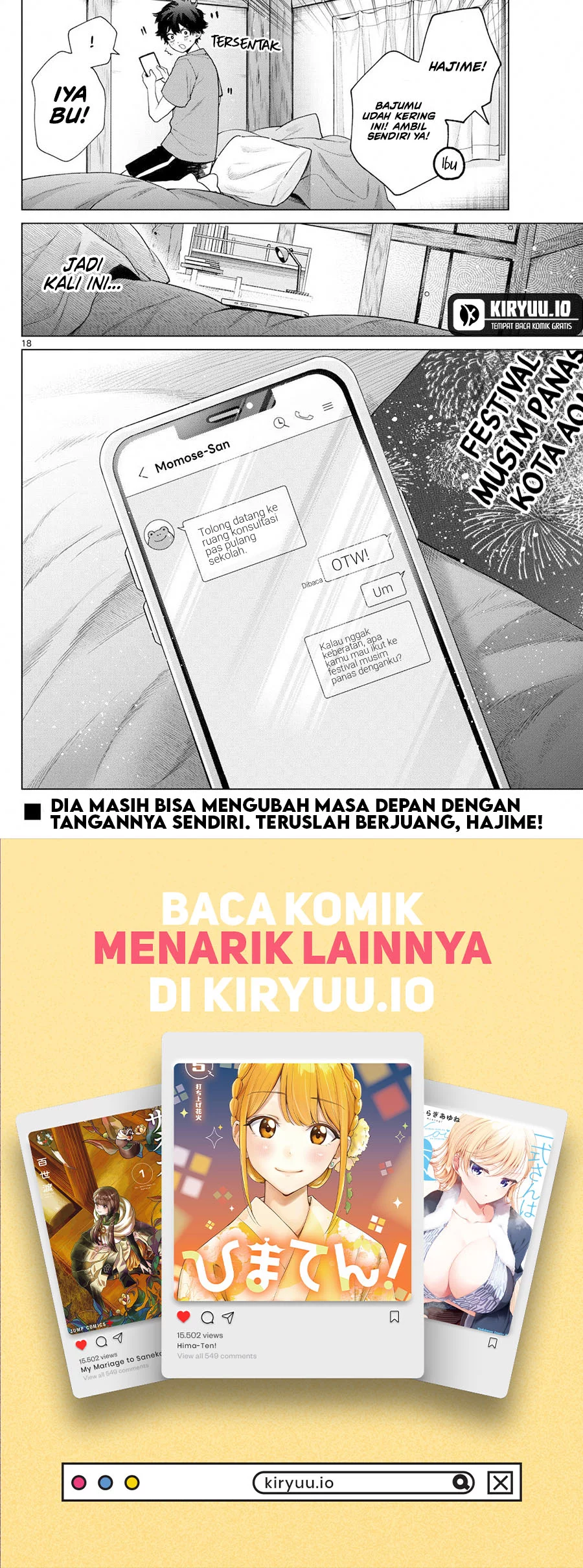 Momose Akira no Hatsukoi Hatan-chuu. Chapter 17 Gambar 19