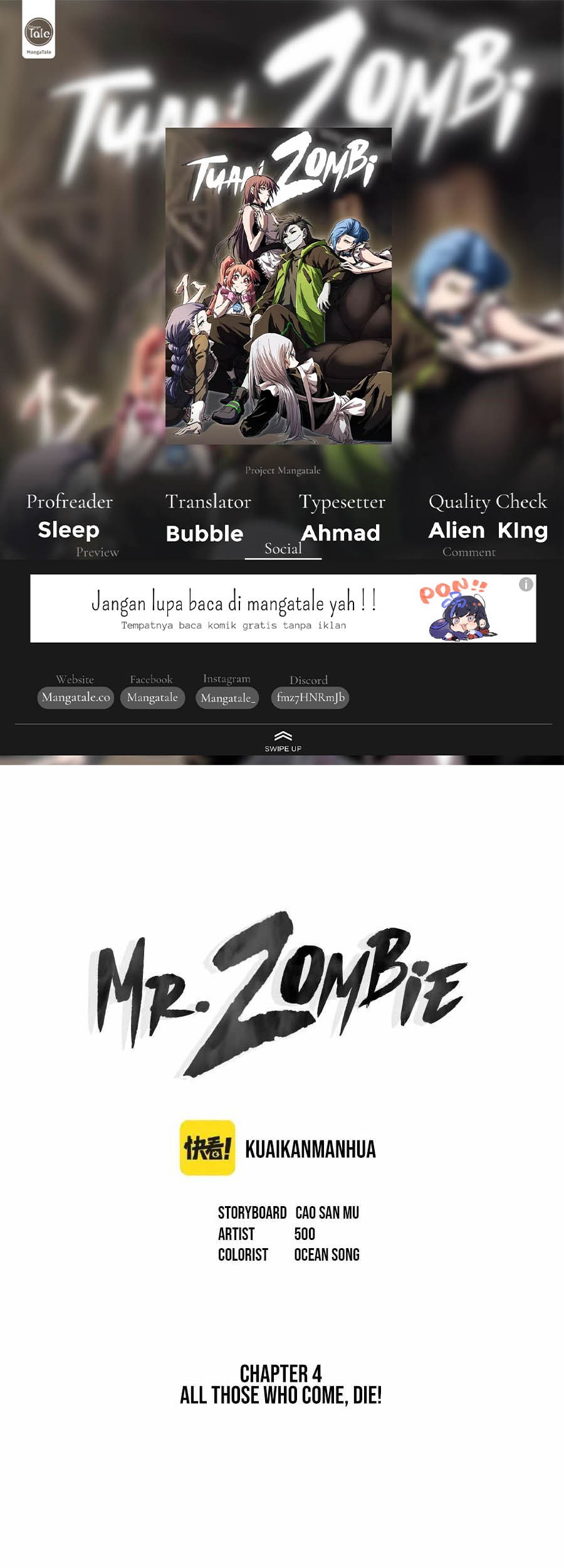 Baca Komik Mr. Zombie Chapter 04 Gambar 1