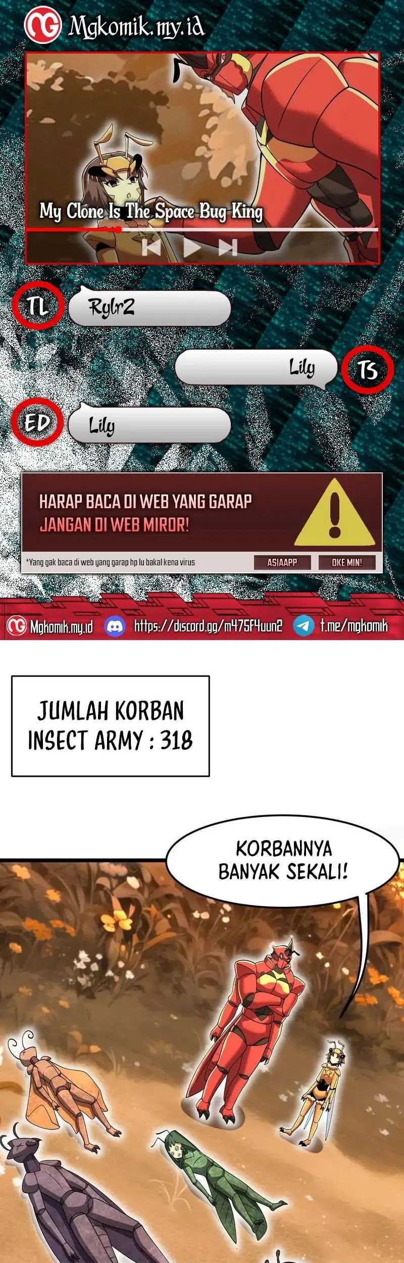 Baca Komik My Clone is the Space Bug King Chapter 26 Gambar 1