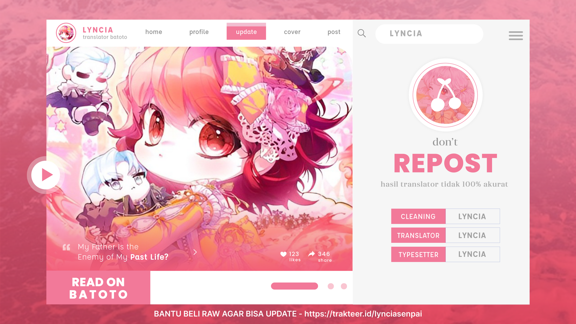 Baca Komik My Father Is the Enemy of My Past Life? Chapter 25 Gambar 1