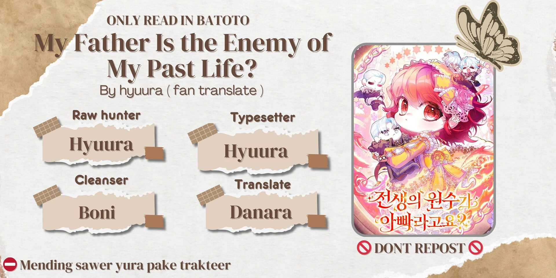 Baca Komik My Father Is the Enemy of My Past Life? Chapter 32 Gambar 1