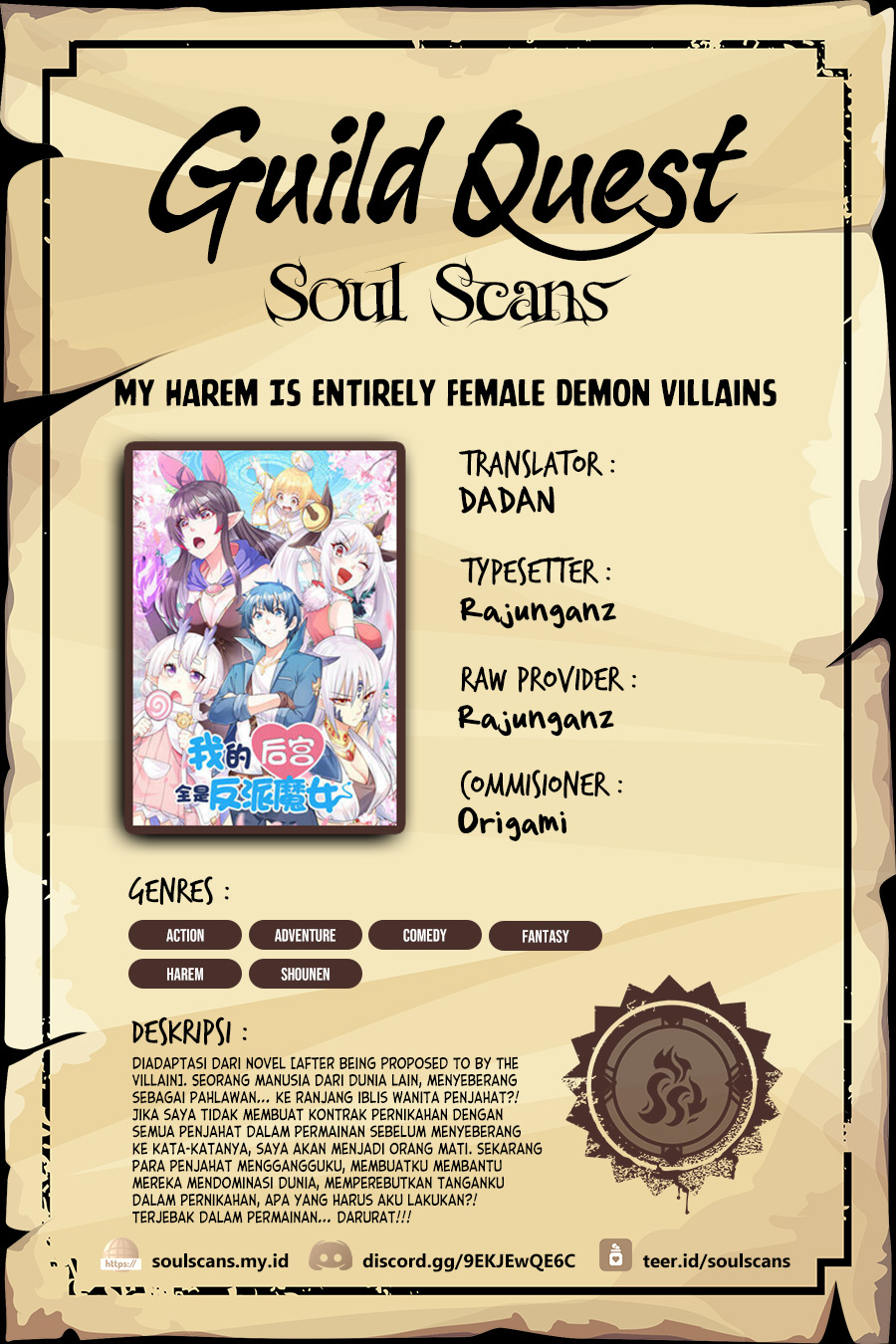 Baca Komik My Harem Is Entirely Female Demon Villains Chapter 62 Gambar 1
