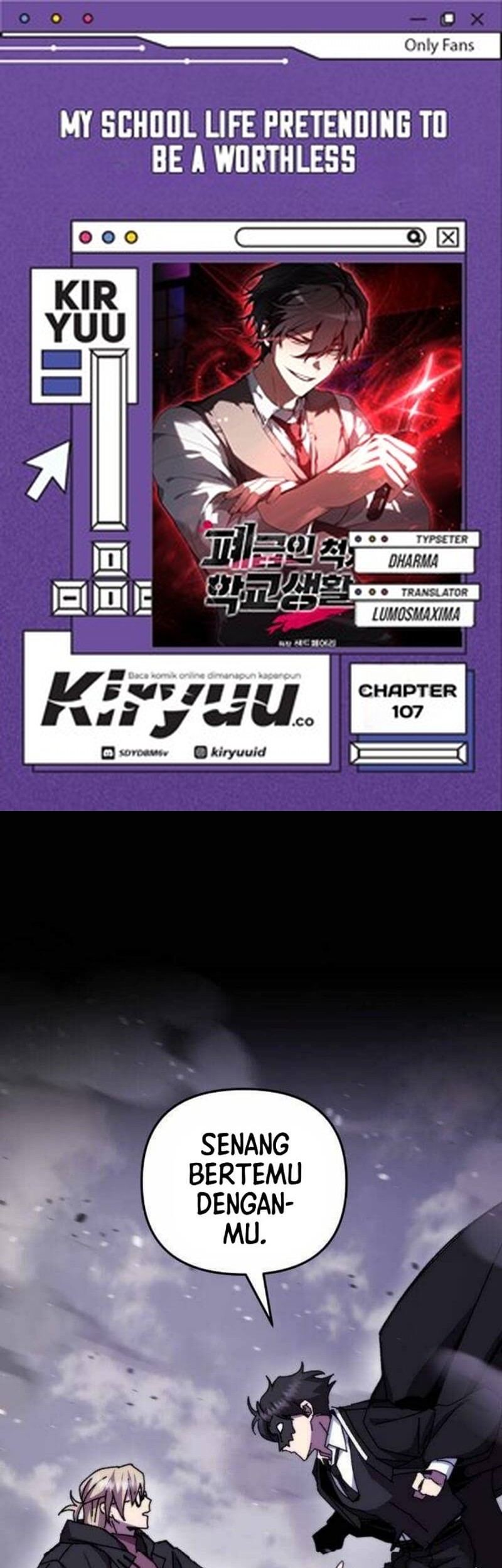 Baca Komik My School Life Pretending to Be a Worthless Person Chapter 107 Gambar 1