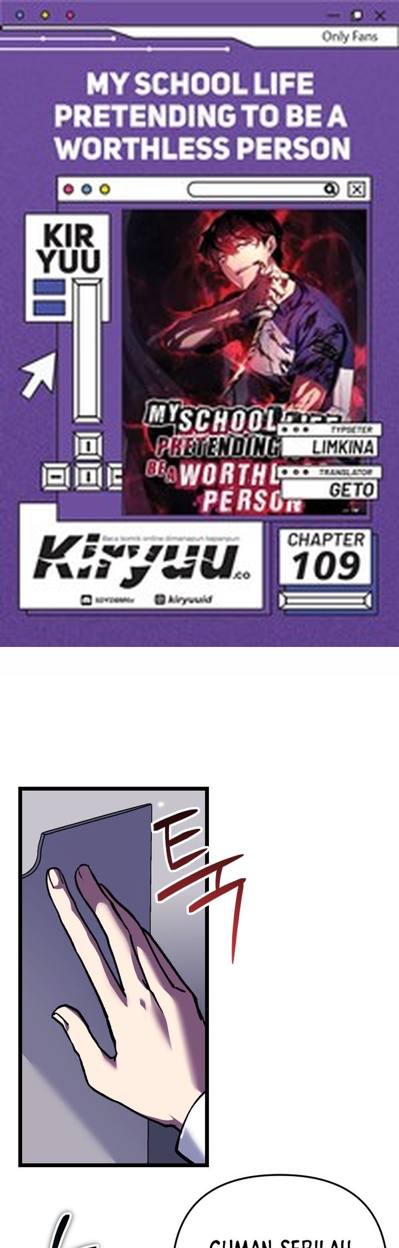 Baca Komik My School Life Pretending to Be a Worthless Person Chapter 109 Gambar 1