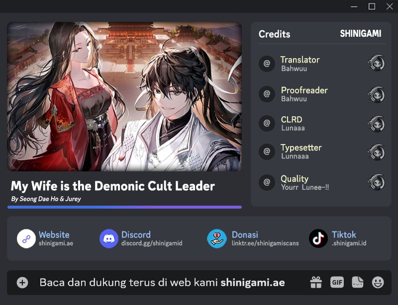 Baca Komik My Wife Is The Demonic Cult Leader Chapter 13 Gambar 1